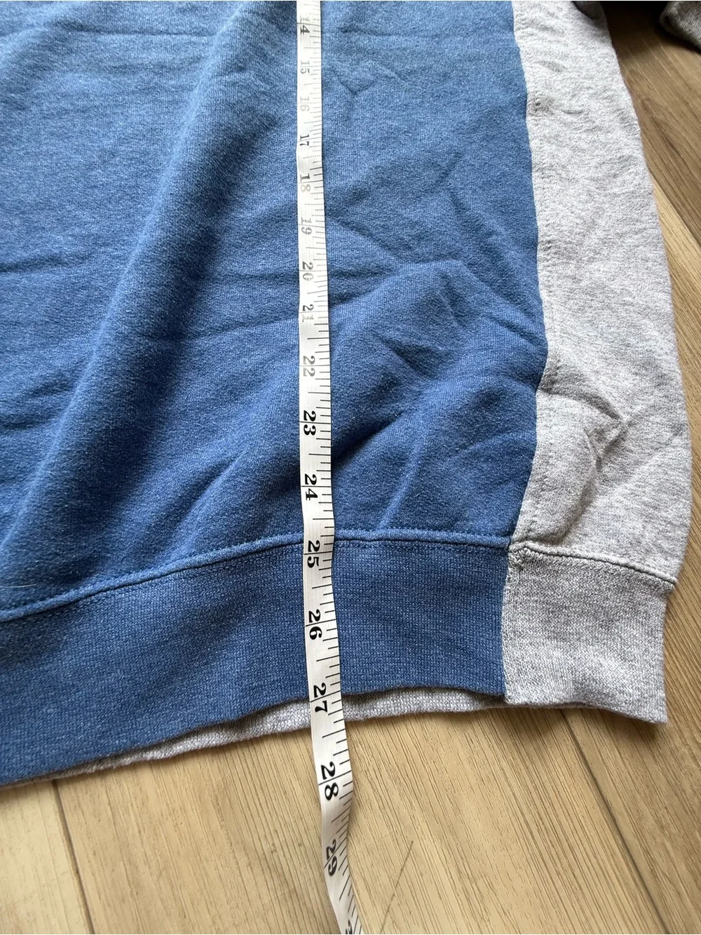 Reworked Patagonia Men's Blue & Gray Crewneck Sweatshirt - Picture 5 of 6
